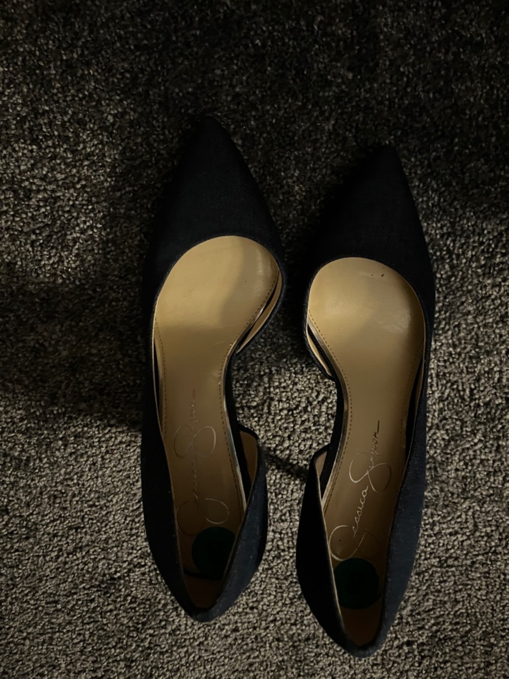 Jessica Simpson Black Pointed Toe Pumps
